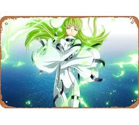 Poster de l'anime Code Geass, C (Code Geass) - Décoration murale rétro en métal - 20,3 x 30,5 cm
