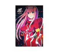 Poster de l'animé Darling in The Franxx Zero Two 49 sur toile pour décoration murale de salon, chambre à coucher, 30 × 45 cm, sans cadre :