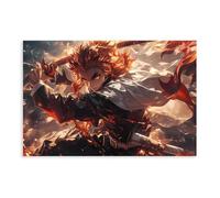 Poster de l'anime Demon Anime Slayer 12 - Décoration murale moderne pour chambre à coucher - Décoration de dortoir pour adolescentes et filles - Sans cadre - 40 x 60 cm
