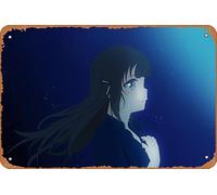 Poster de l'anime Nagi No Asukara, Miuna Shiodome - Décoration murale rétro en métal - 20,3 x 30,5 cm