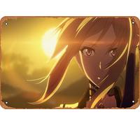 Poster de l'anime Record of Grancrest War, Siluca Meletes - Décoration murale rétro en métal - 20,3 x 30,5 cm