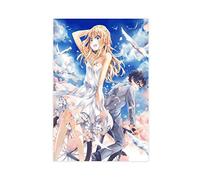 Poster de l'animé « Your Lie in April 24 » sur toile - Décoration murale - Pour salon, chambre à coucher - 40 x 60 cm - Sans cadre :