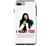 Poster de l'armée Jesus I Want You Uncle Sam Coque pour iPhone 7 Plus/8 Plus
