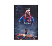 Poster de Lionel Messi - Impression sur toile - Décoration murale moderne pour chambre à coucher - 30 x 45 cm