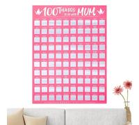 Poster de liste de seaux - 100 choses à faire avec maman, 100 choses à faire avec maman L 100 choses à faire avec votre mère, une liste de seau pour enrichir votre vie, excellent rappel de pensée