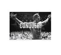 Poster de motivation Arnold Schwarzenegger Conquer - Peinture décorative sur toile - Décoration murale pour la maison, la chambre à coucher - 30 x 45 cm