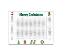 Poster de mots mêlés de Noël Grand Puzzle Interactif de Thanksgiving | Grand de Puzzle Mural de Mots pour vacances maison x de table cartes fléchettes apéro fêtes
