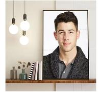 Poster De Musique Du Chanteur Nick Jonas, Portrait, Photos, Impression Sur Toile, Décoration D'Intérieur 50 * 70Cm Sans Cadre