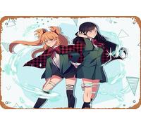 Poster de Ninny Spangcole, Burn The Witch, Noel Niihashi Anime Décoration murale rétro en métal 20,3 x 30,5 cm