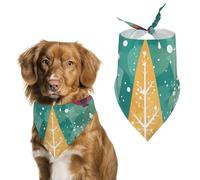 Poster de Noël pour chien, bandana triangulaire, écharpe lavable en polyester, bavoirs mignons pour animaux de compagnie pour chiens et chats de taille moyenne et grande