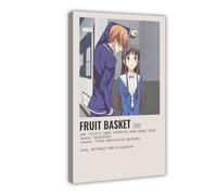 Poster de panier de fruits d'anime (10) - Impression sur toile - Décoration murale pour salon, chambre à coucher - 50 x 75 cm