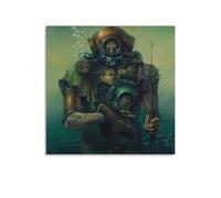 Poster de peintre célèbre Zdzislaw Beksinski - Décoration d'intérieur - Décoration murale - 70 x 70 cm