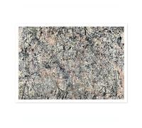 Poster de peinture de Jackson Pollock de Lavande, art emblématique pour intérieurs modernes, décoration murale pour la maison, le bureau, A4 (impression uniquement) - 29,7 x 21 cm