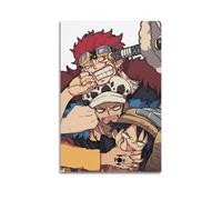 Poster de personnage d'anime One Piece Eustace Kidd - Impression sur toile - Décoration murale moderne pour chambre à coucher - 30 x 45 cm