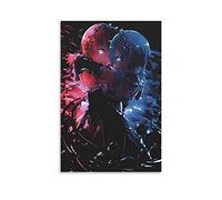 Poster de personnage de dessin animé « Zero-start Life in Another World Ram And Rem » - Peinture décorative sur toile - Impression sur toile - Décoration moderne pour chambre à coucher - 50 x 75 cm