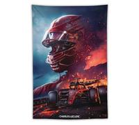 Poster de pilote de Formule 1 de F1 Charles-Leclerc 1 - Peinture murale à suspendre - Décoration moderne pour chambre à coucher - 101,6 x 152,4 cm
