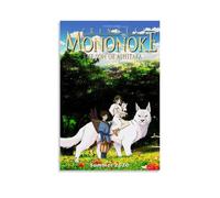 Poster de princesse Mononoke classique avec couverture de film animé - Décoration murale pour chambre à coucher - 30 x 45 cm