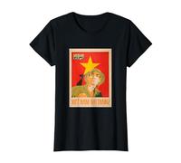 Poster de Propagande du Vietcong - Communiste de la Guerre du Vietnam T-Shirt, Femme, Noir, 3XL