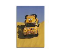 Poster de rallye automobile tout-terrain de sports extrêmes Dakar Peugeot 205 T16 - Peinture décorative sur toile - Impression artistique moderne pour chambre à coucher - 60 x 90 cm