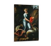 Poster de Raphael Saint Marguerite sur toile - Décoration murale moderne pour chambre à coucher - 40 x 60 cm