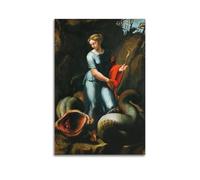 Poster de Raphael sur toile de Sainte-Marguerite - Décoration murale moderne - 40 x 60 cm
