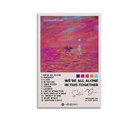 Poster de Santan Dave « We're All Alone In This Together » - Décoration murale sur toile pour salon, chambre à coucher - 60 x 90 cm - Style sans cadre