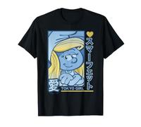 Poster de Schtroumpfs Schtroumpfette Tokyo Girl Power Japon Art Fun Rétro T-Shirt