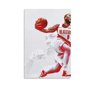 Poster de sport professionnel américain Damia Lillar, joueur de basket-ball, impression artistique, blazers de trail, point guard, étoile de basket-ball, Damia Lillar, décoration murale pour chambre