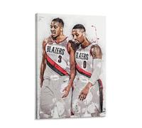 Poster de sport professionnel américain Damia Lillar, joueur de basket-ball, impression artistique, blazers, point guard, étoile de basket-ball, Damia Lillar, décoration murale pour chambre de garçon