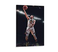 Poster de sport Stephen Curry 6 avec joueur de basket-ball - Toile décorative pour salon, chambre à coucher - 50 x 75 cm