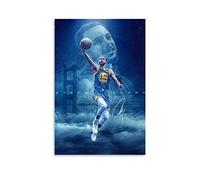 Poster de sport sur toile Stephen Curry - Joueur de basket-ball - Décoration murale moderne - Pour chambre de famille - 40 x 60 cm