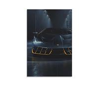 Poster de Supercar Lamborghini - Peinture sur toile - Décoration murale - Pour salon, chambre à coucher - 30 x 45 cm