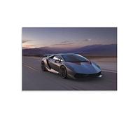 Poster de Supercar Lamborghini Sesto Elemento sur toile décorative pour salon, chambre à coucher, 60 x 90 cm