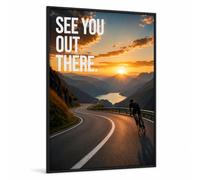 Poster de vélo de course DIN A1 - Motivation pour cycliste, triathlon, Ironman