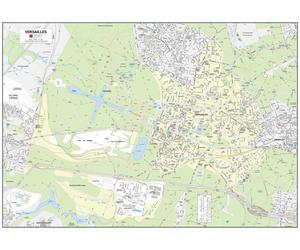 Poster de ville - Versailles (100 x 70 cm) | Blay Foldex - Papier 150 g avec plastification mate
