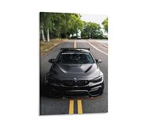 Poster de voiture BMW M4 F82 - Grande affiche décorative sur toile - Impression murale moderne pour chambre à coucher - 30 x 45 cm