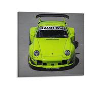 Poster de voiture de course classique 911 993 RWB Supercar de voiture de sport décorative sur toile Art moderne 70 x 70 cm