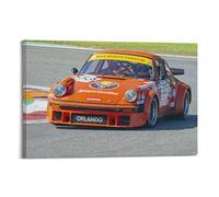 Poster de voiture de course rétro 911 934 RSR Motorsport 50e année 50e - Art moderne - 60 x 90 cm
