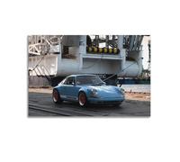 Poster de voiture de sport classique pour 911 Singer Race Car - Impression sur toile moderne - 50 x 75 cm