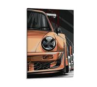 Poster de voiture de sport classique pour voiture de course 911 - Impression sur toile moderne - 50 x 75 cm