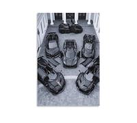 Poster de voiture de sport Koenigsegg Agera Pagani Huayra Bc et Bugatti Chiron et Ferrari La Ferrari et Pagani Zonda Supercar Poster décoratif sur toile