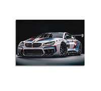 Poster de voiture de sport pour BMW M6 GT3 Voiture de course Hyper Car Poster décoratif sur toile pour chambre à coucher 30 x 45 cm