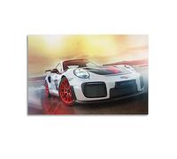 Poster de voiture de sport pour Porsche 911 GT2 RS Supercar - Peinture décorative sur toile pour chambre à coucher - 40 x 60 cm