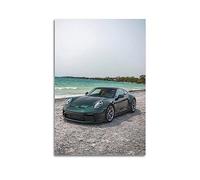Poster de voiture de sport pour Porsche 911 GT3 Supercar de course - Poster décoratif sur toile - Impression d'art moderne pour chambre à coucher - 60 x 90 cm