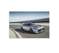 Poster de voiture Mercedes Benz Amg GT - Peinture décorative sur toile pour salon, chambre à coucher - 50 x 75 cm