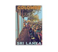Poster de voyage en ville Colombo Sri Lanka 40 x 60 cm