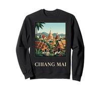 Poster de Voyage Temple de Chiang Mai Thaïlande Sweatshirt