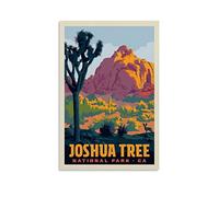 Poster de voyage vintage Joshua Tree National Park Poster décoratif sur toile Poster mural et art Image Print Modern Family Bedroom Decor Poster 30 x 45 cm