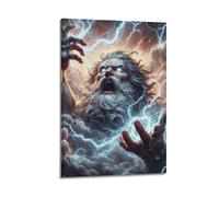 Poster de Zeus, roi des dieux, impression sur toile, décoration murale moderne, pour chambre à coucher, 50 x 75 cm