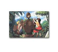 Poster décoratif Château dans le ciel Laputa Sheeta - Décoration murale à suspendre - Pour chambre à coucher - Esthétique - 40 x 60 cm